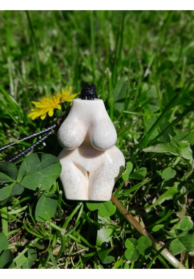 Unique handcrafted Venus Cucuteni amulet, Neolithic Goddess Great Mother pendant, fertility goddess necklace, Terracotta.