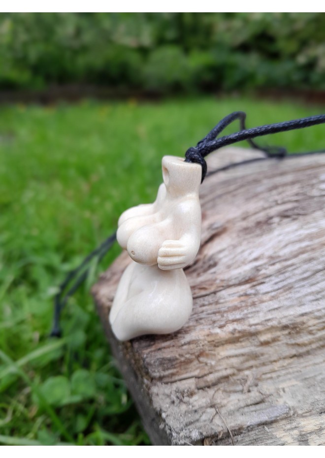 Unique handcrafted Three Breasted Woman amulet