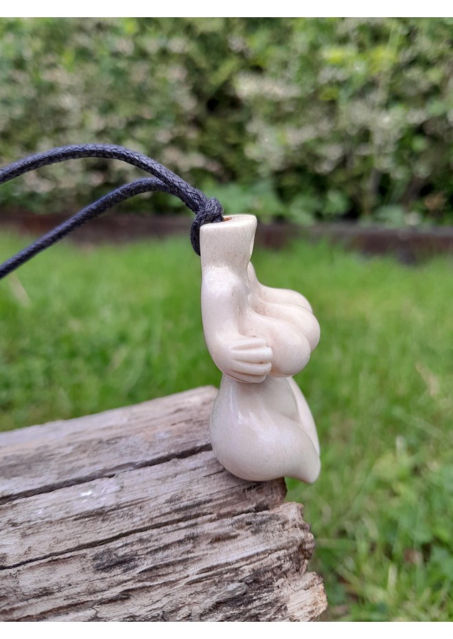 Unique handcrafted Three Breasted Woman amulet