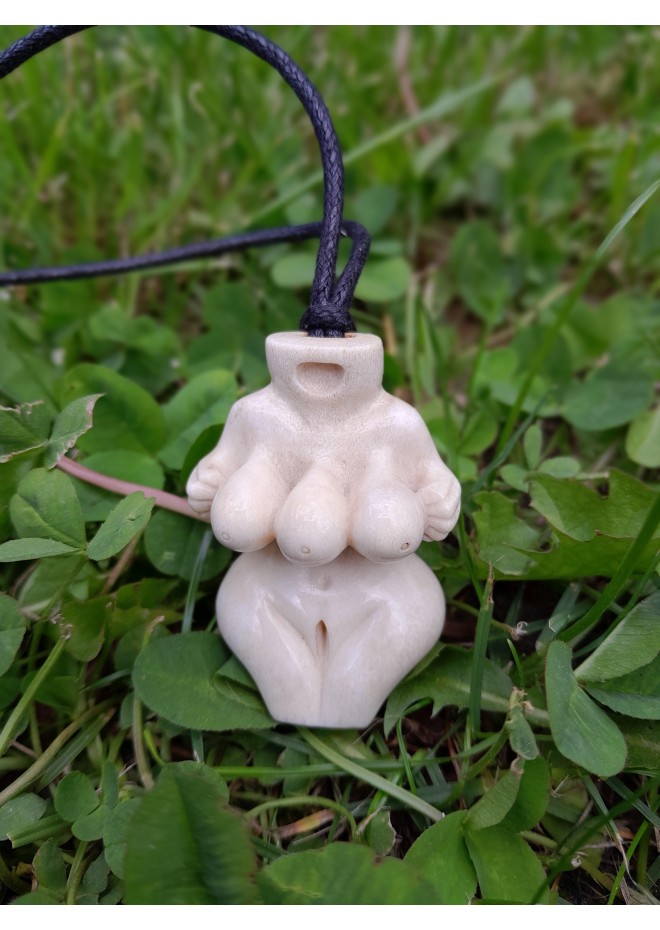 Unique handcrafted Three Breasted Woman amulet