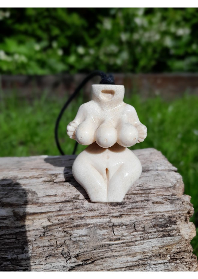 Unique handcrafted Three Breasted Woman amulet
