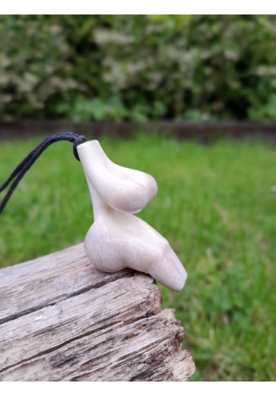 Unique handcrafted Venus Cucuteni amulet, Neolithic Goddess Great Mother pendant, fertility goddess necklace, Terracotta.