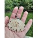 Hand-carved Boar amulet with Algiz rune.