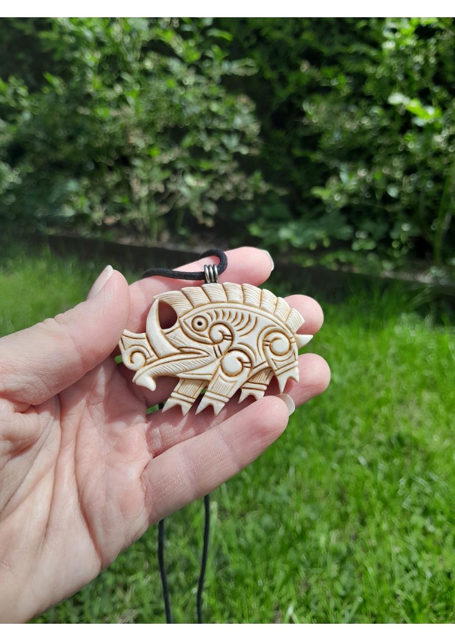 Boar pendant - Viking, Celtic jewelry.