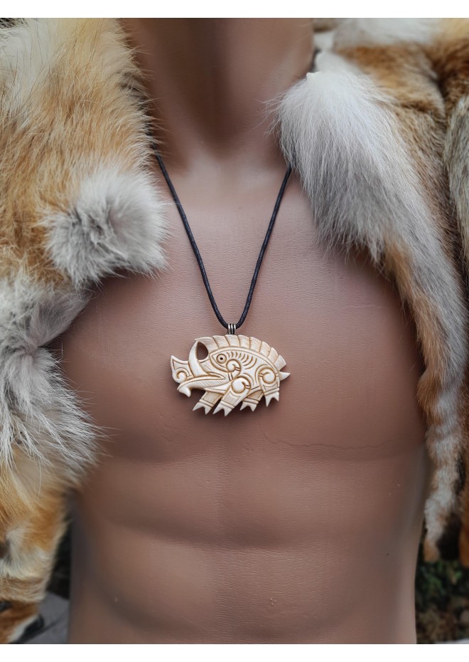 Boar pendant - Viking, Celtic jewelry.