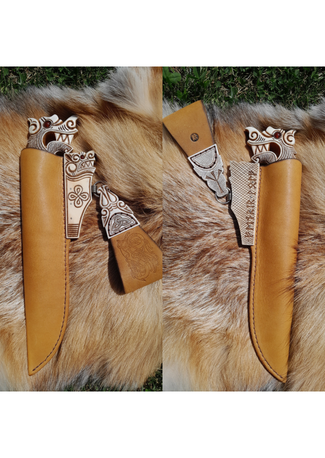 Premium Viking inspired "Wolf" knife.