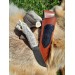 Handmade unique Viking knife "Fenrir chained" with leather sheath.