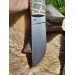 Handmade unique Viking knife "Fenrir chained" with leather sheath.