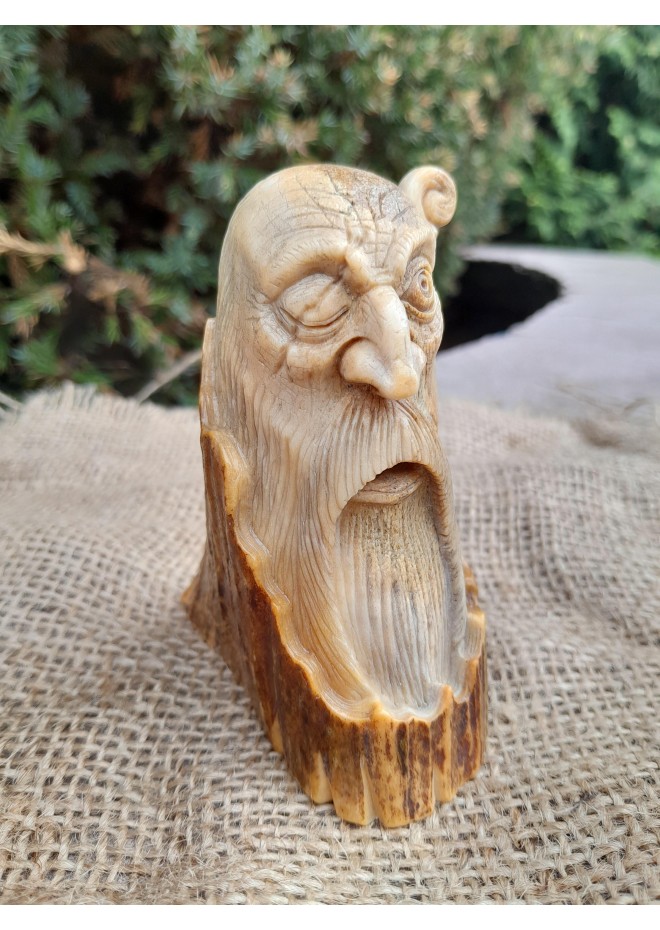 Exclusive hand-carved God Odin statue.