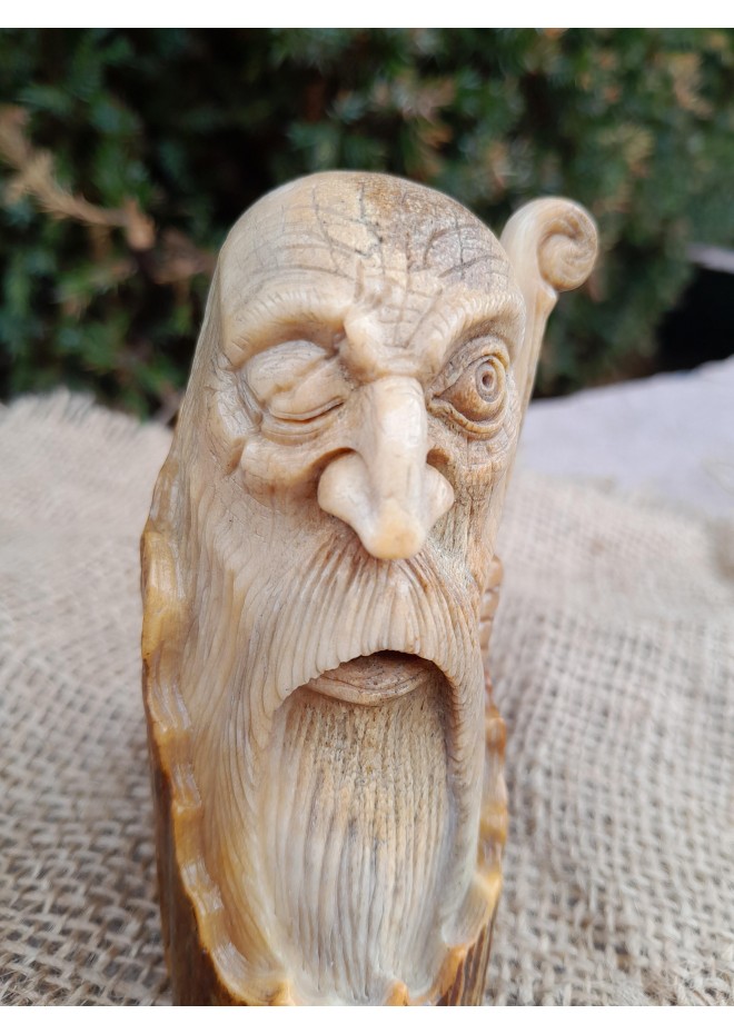 Exclusive hand-carved God Odin statue.