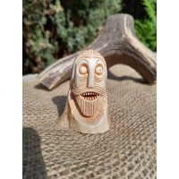 Exclusive hand-carved God Odin statue. The Allfather Norse God antler carving figurine