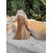 Odin Norse God moose antlers hand-carved statue.