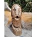 Odin Norse God moose antlers hand-carved statue.