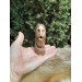 Odin Norse God moose antlers hand-carved statue.