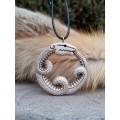 Unique hand-carved Viking Snake amulet. 