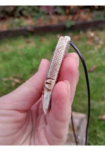 Hand-carved unique Viking Bear paw pendant. Norse mythology inspired pendant.