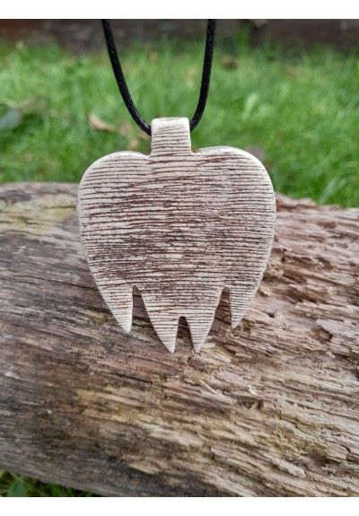 Hand-carved unique Viking Bear paw pendant. Norse mythology inspired pendant.