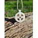 Hand-carved Norse Sun Cross amulet. Solar wheel pendant. Celtic pagan circle jewelry. Odin Cross art. Heathen, shaman talisman