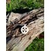 Hand-carved Norse Sun Cross amulet. Solar wheel pendant. Celtic pagan circle jewelry. Odin Cross art. Heathen, shaman talisman