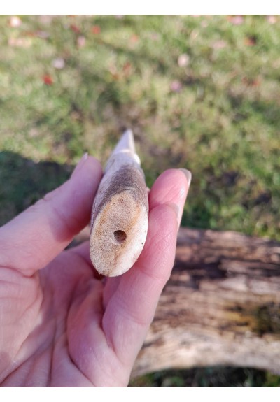 Knife handle "Raven". Viking or Norse style. Odin’s Raven head with Algiz rune. Hand carved