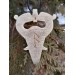 Handmade Norse Odin amulet from moose antler with Dragons
