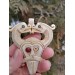 Handmade Norse Odin amulet from moose antler with Dragons