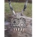 Hand-carved Wolf paw amulet – helm of awe & algiz rune