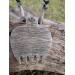 Hand-carved Wolf paw amulet – helm of awe & algiz rune