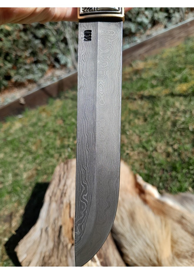 Hand-Forged Anglo-Saxon Scramasax. Norse knife.