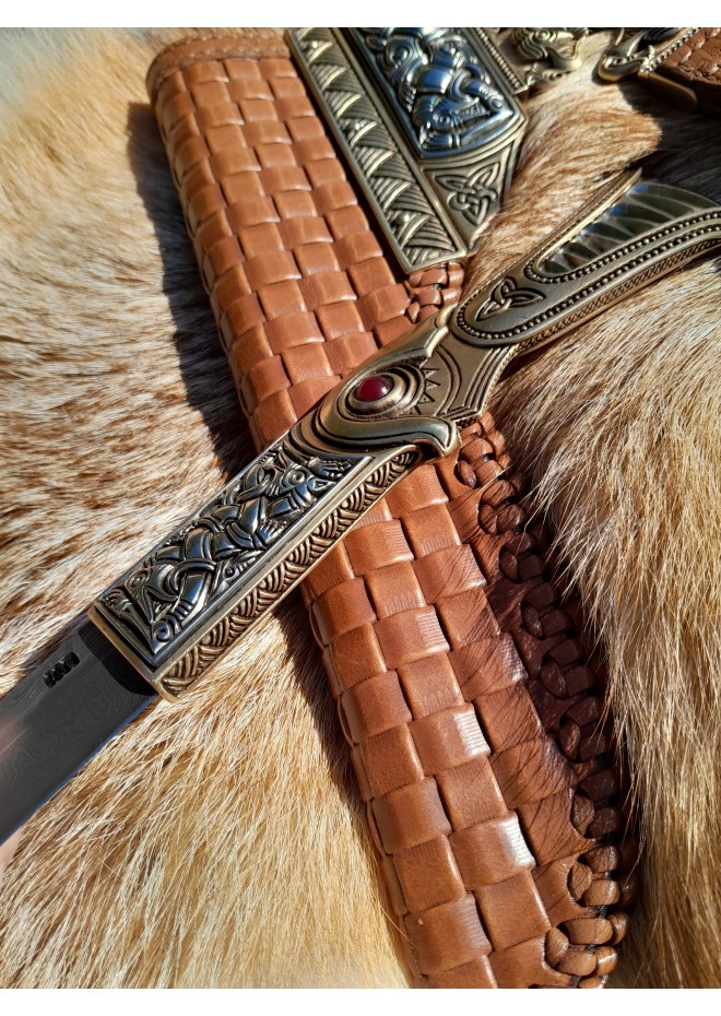 Hand-Forged Anglo-Saxon Scramasax. Norse knife.