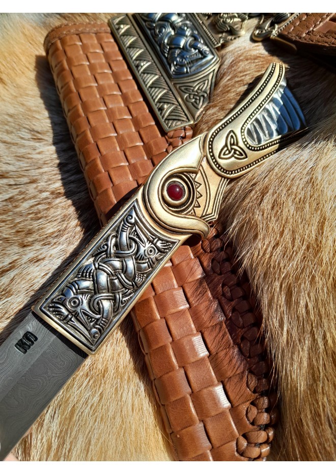Hand-Forged Anglo-Saxon Scramasax. Norse knife.