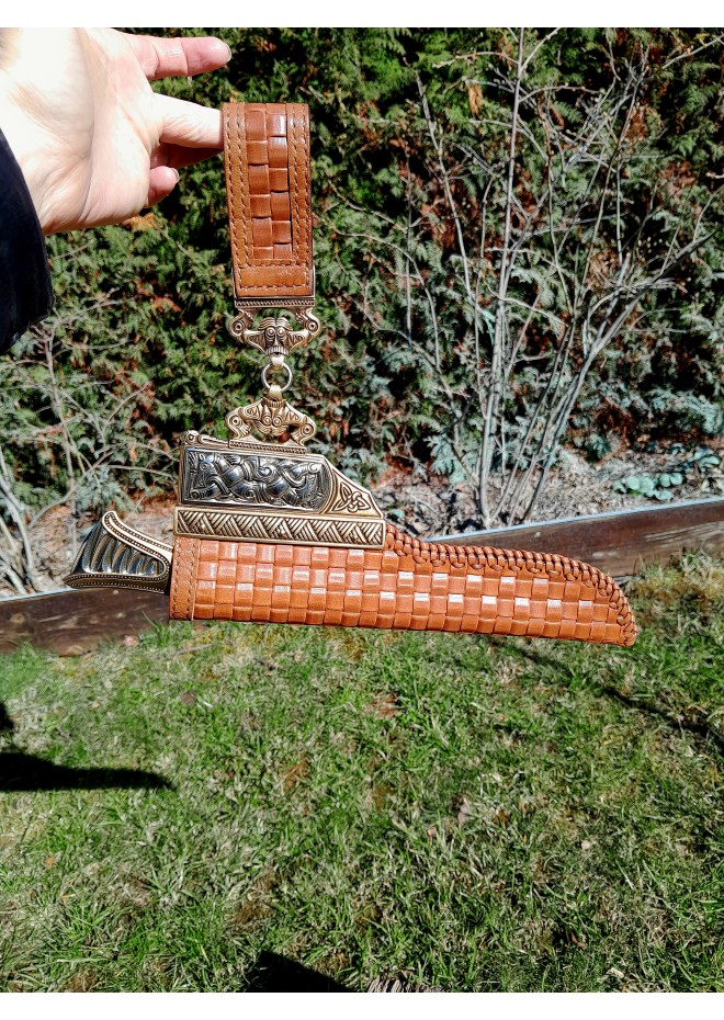 Hand-Forged Anglo-Saxon Scramasax. Norse knife.