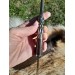 Hand-forged Norse knife with Raven's head hilt & leather sheath