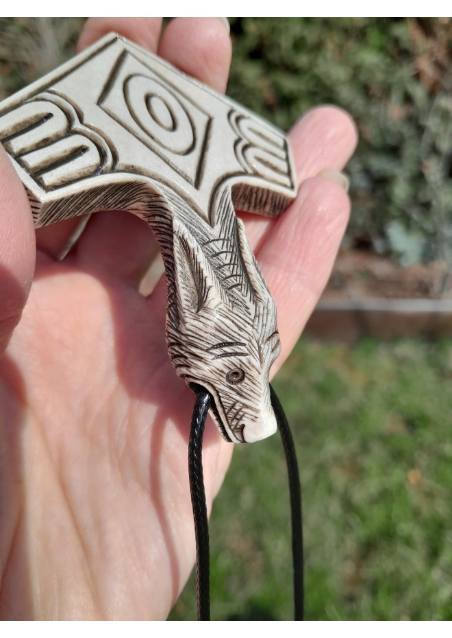 Thor Hammer pendant. Norse jewelry