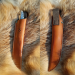 Norse knife with Raven handle. Hand-forged carbon steel