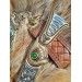 Viking knife. Anglo-Saxon long scramasax. Hand-forged blade