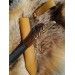 Hand-forged Viking knife. Norse seax with Raven handle
