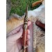 Norse knife with Raven handle. Leather sheath with Dragon 