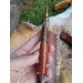 Norse knife with Raven handle. Leather sheath with Dragon 