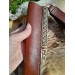 Norse knife with Raven handle. Leather sheath with Dragon 