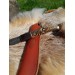 Handcrafted Norse knife. Damascus steel & Raven handle.