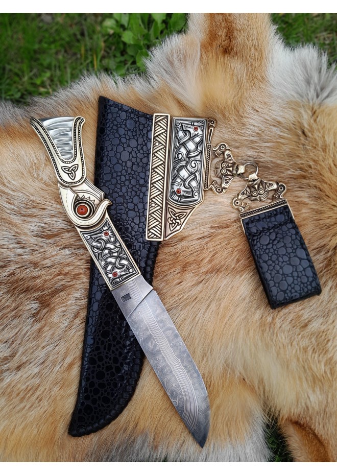 Handmade Viking knife – Sutton Hoo inspired design