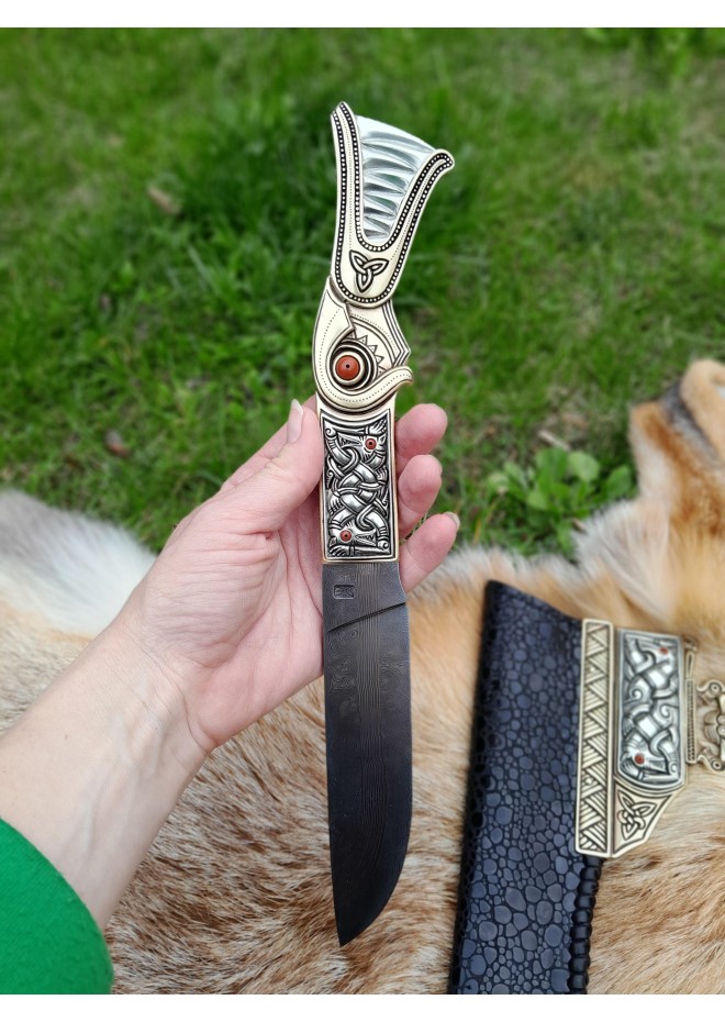 Handmade Viking knife – Sutton Hoo inspired design
