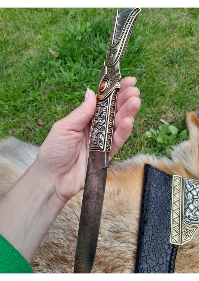 Handmade Viking knife – Sutton Hoo inspired design