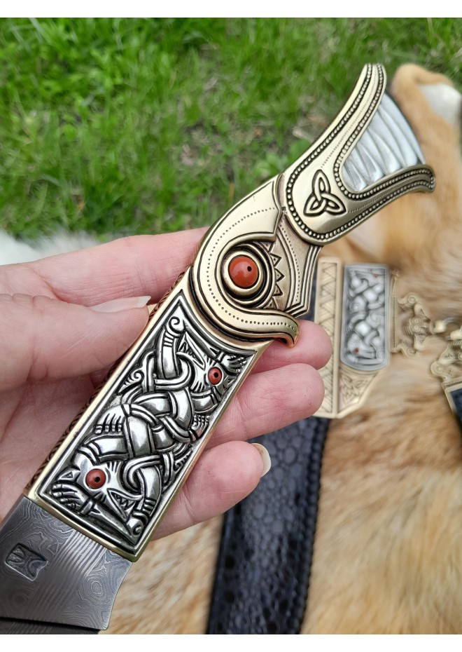 Handmade Viking knife – Sutton Hoo inspired design