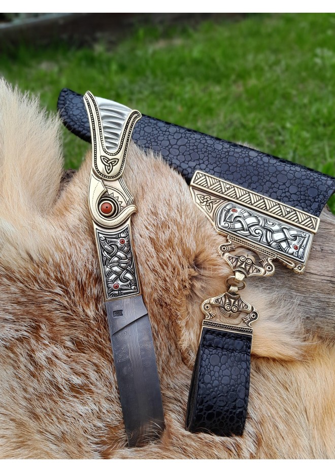 Handmade Viking knife – Sutton Hoo inspired design