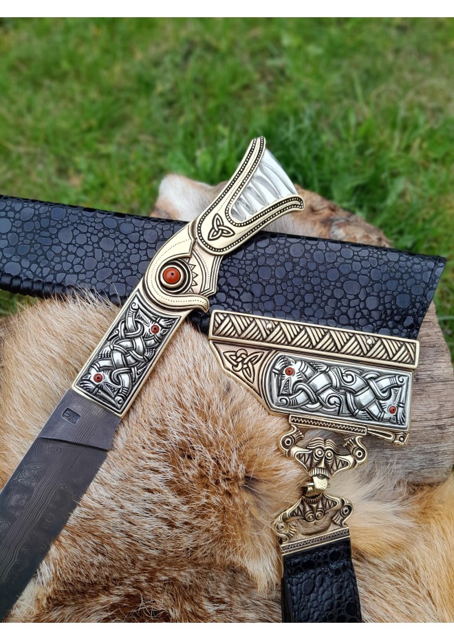 Handmade Viking knife – Sutton Hoo inspired design