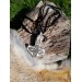 Moose antler Thor's Hammer amulet with Celtic Knot & Wolf