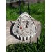 Hand-carved Viking amulet – Wolf, sun & moon symbol