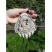 Hand-carved Viking amulet – Wolf, sun & moon symbol